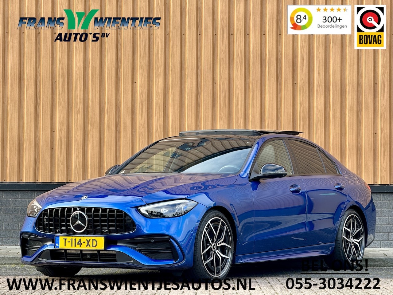 Mercedes-Benz C-klasse - 300 4MATIC AMG Line | Panoramadak | 360° Camera | 19'' Lichtmetaal | Sfeerverlichting | Di - AutoWereld.nl