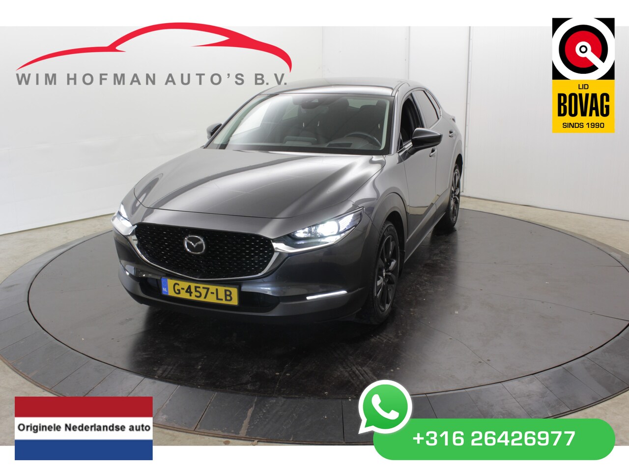 Mazda CX-30 - 2.0 e-SkyActiv-X M Hybrid Luxury Camera Trekh Leder Head-Up - AutoWereld.nl