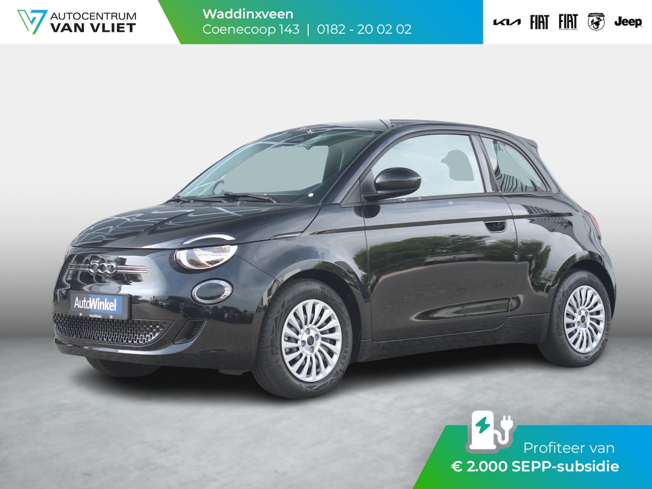 Fiat 500e - 42 kWh | Camera | Keyless | PDC | BSM | Clima | Cruise | Apple Carplay | Subsidie € 2.000, - AutoWereld.nl