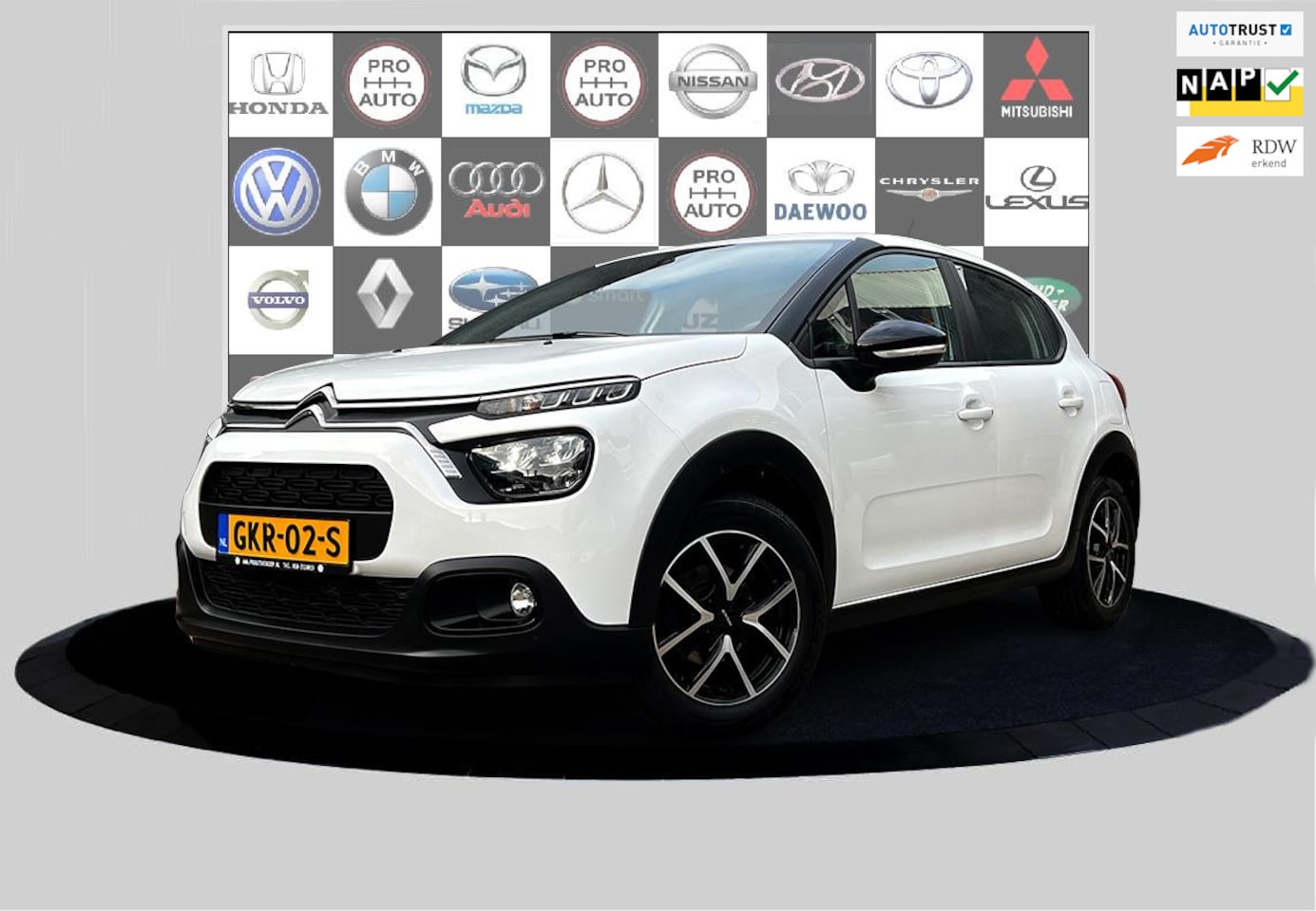 Citroën C3 - 1.2 PureTech C-Series Carplay_Camera_Cruise_Nieuw banden en velgen - AutoWereld.nl