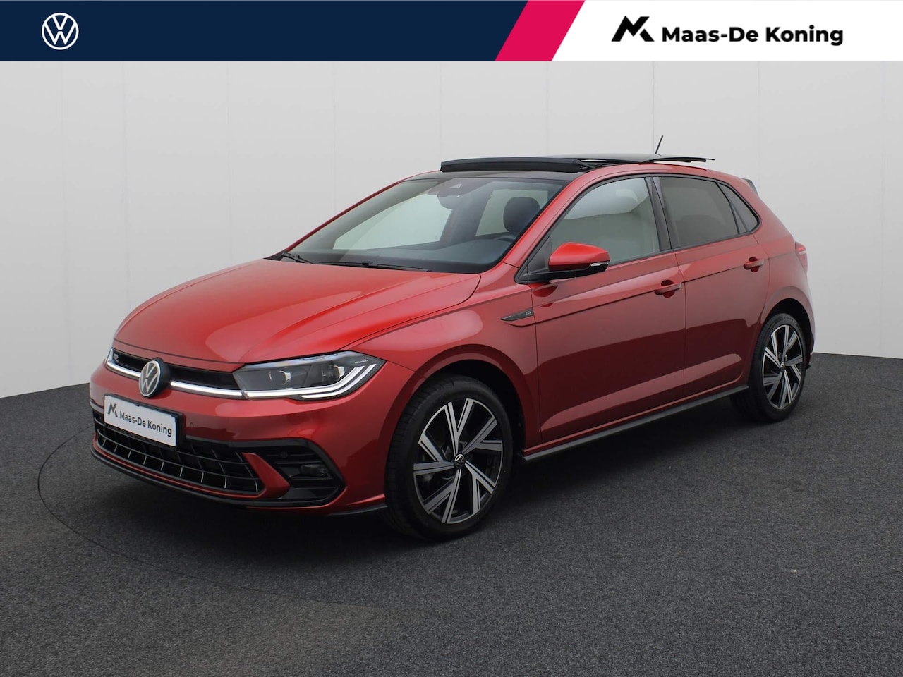 Volkswagen Polo - 1.0TSI/110PK R-Line DSG · Panoramadak · Matrix-LED · Parkeersensoren + camera - AutoWereld.nl