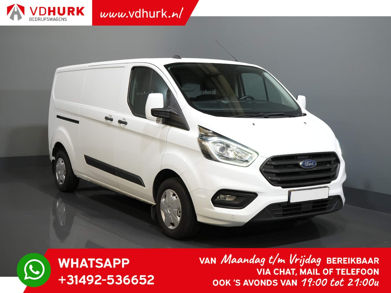 Ford Transit Custom - 2.0 TDCI 130 pk L2 Trend Verw.Voorruit/ PDC/ Cruise/ Airco - AutoWereld.nl