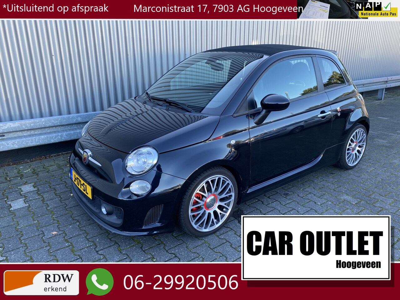 Fiat 500 Abarth - 1.4 T-Jet Competizione 161pk! Cabrio, Leer, Xenon, A/C, PDC, LM, nw. APK – Inruil Mogelijk - AutoWereld.nl