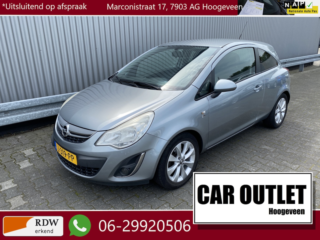 Opel Corsa - 1.4-16V Airco, CC, LM, nw. APK – Inruil Mogelijk – - AutoWereld.nl