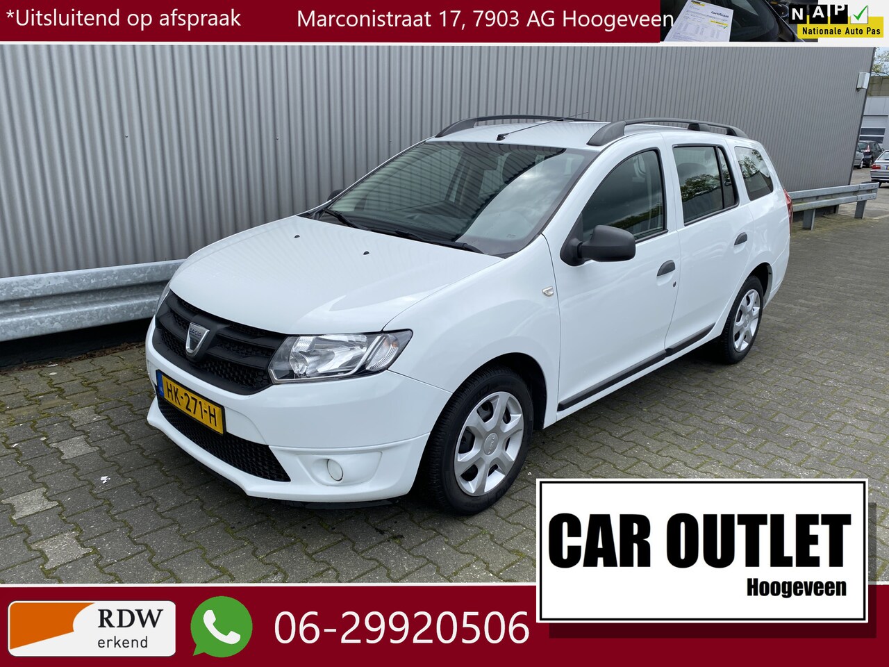 Dacia Logan MCV - 0.9 TCe Ambiance 1e Eigenaar, 145Dkm.NAP, Pioneer-USB/Bluetooth-Audio, z.g.a.n. APK – Inru - AutoWereld.nl