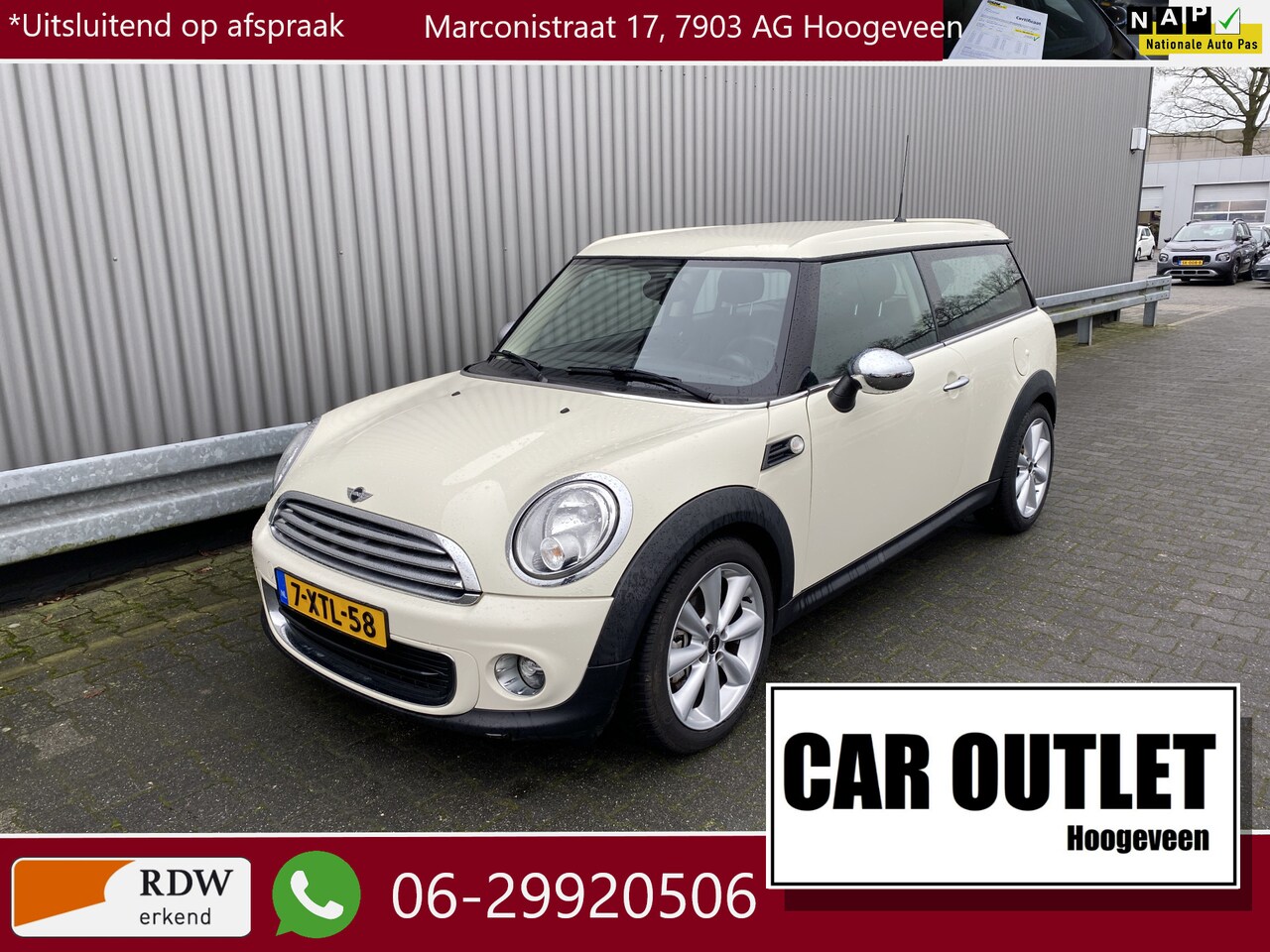 MINI Clubman - Mini 1.6 One Final Edition 2e Eignr, A/C, CC, Navi, Half Leer, Carkit, LM, nw. APK – Inrui - AutoWereld.nl