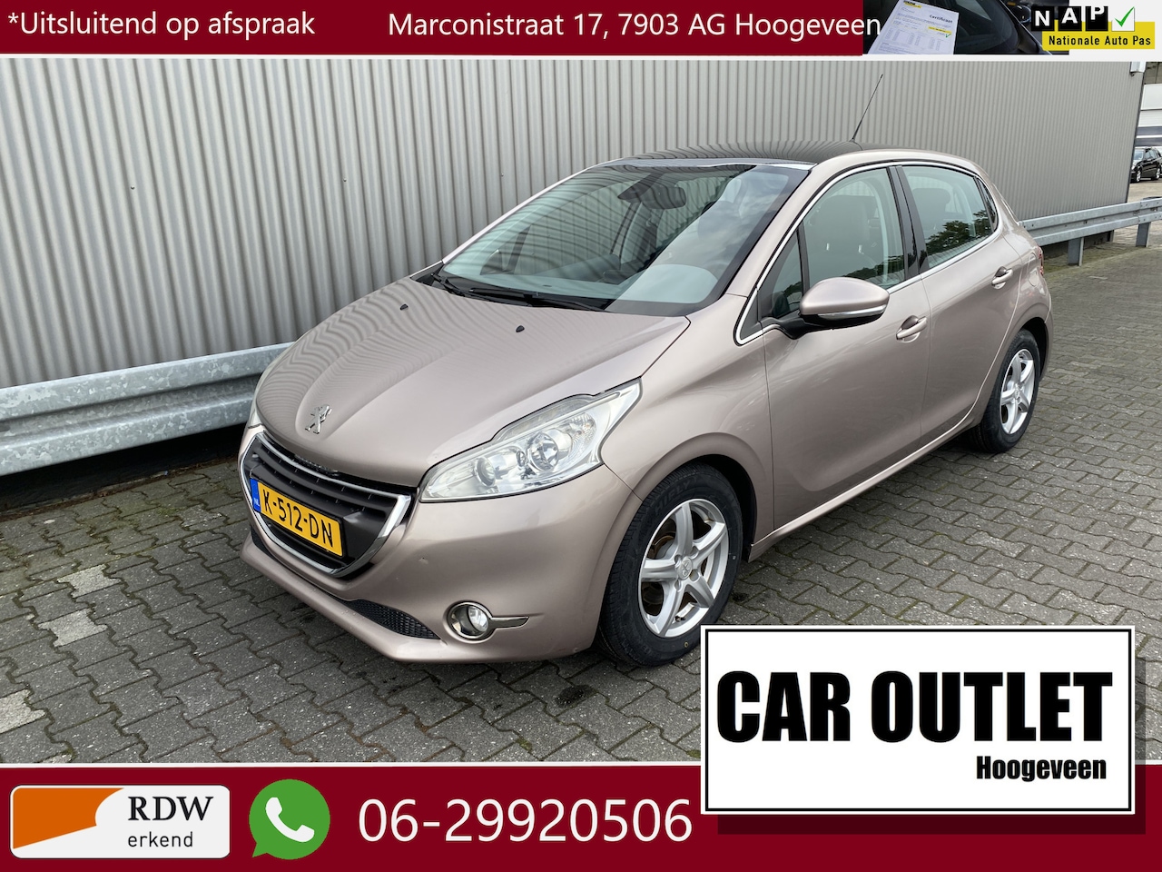 Peugeot 208 - 1.6 VTi Allure Leer/Alc, Navi, Clima, Stoelvw, CC, Pano, USB/BlueTooth, nw. APK – Inruil M - AutoWereld.nl