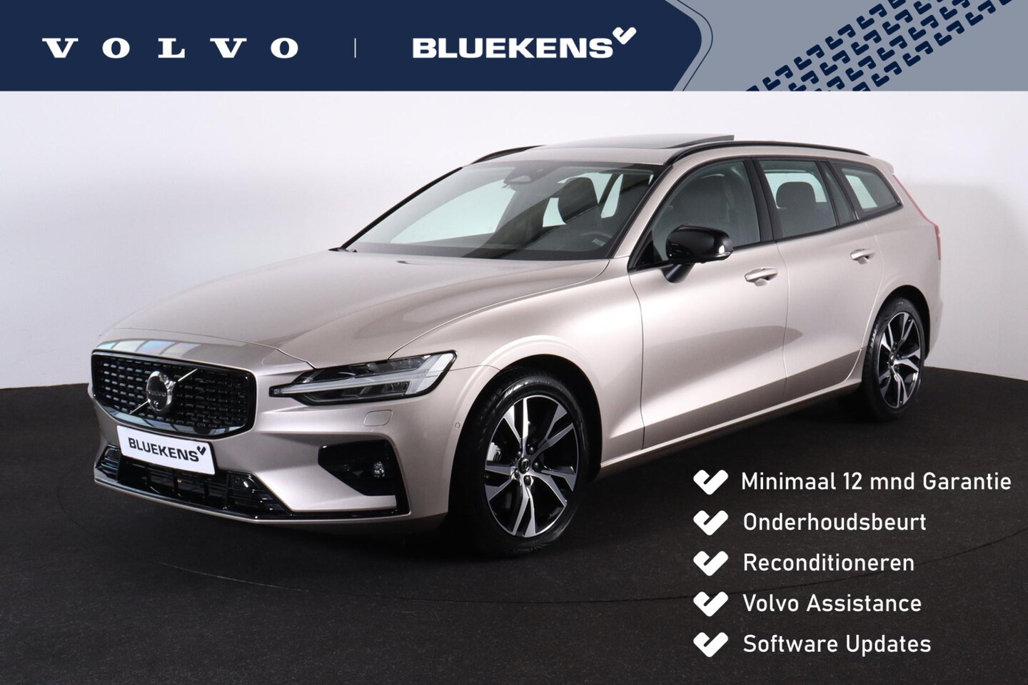 Volvo V60 - B3 Plus Dark - Panorama/schuifdak - IntelliSafe Assist & Surround - 360° Camera - Harman/K - AutoWereld.nl