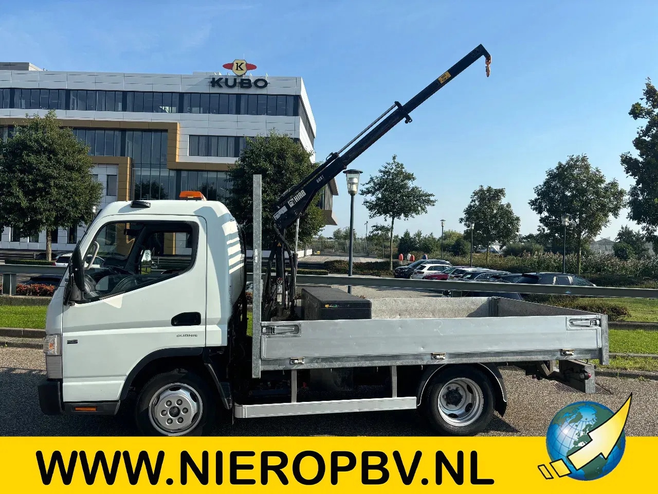 Fuso Canter - Openlaadbak Automaat HIAB 008T Kraan 145000KM - AutoWereld.nl