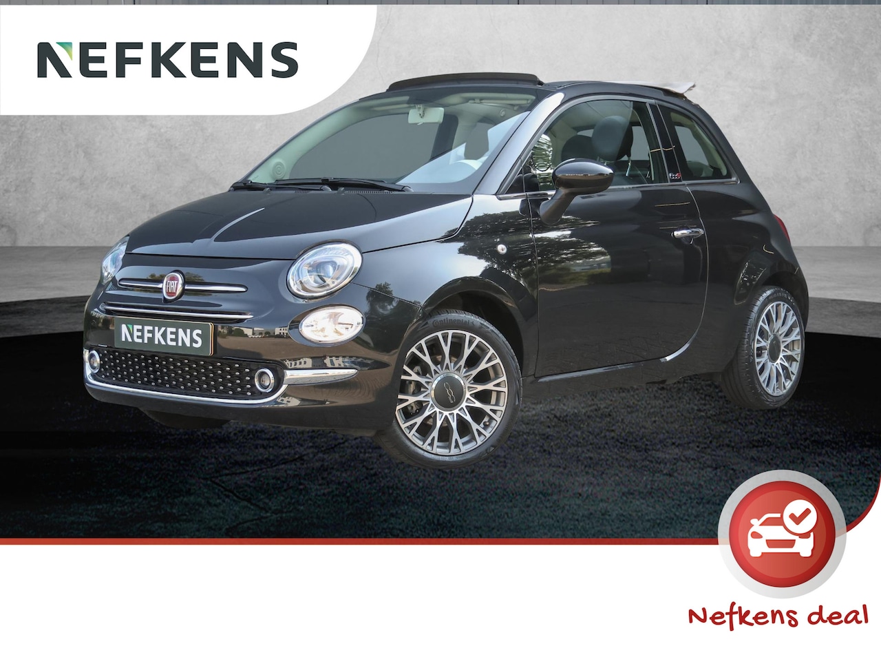 Fiat 500 - 69pk Hybrid Sport (1ste eig./Glazendak/Climate/Cruise/7"scherm/Isofix/LMV/GOED ondh.) - AutoWereld.nl