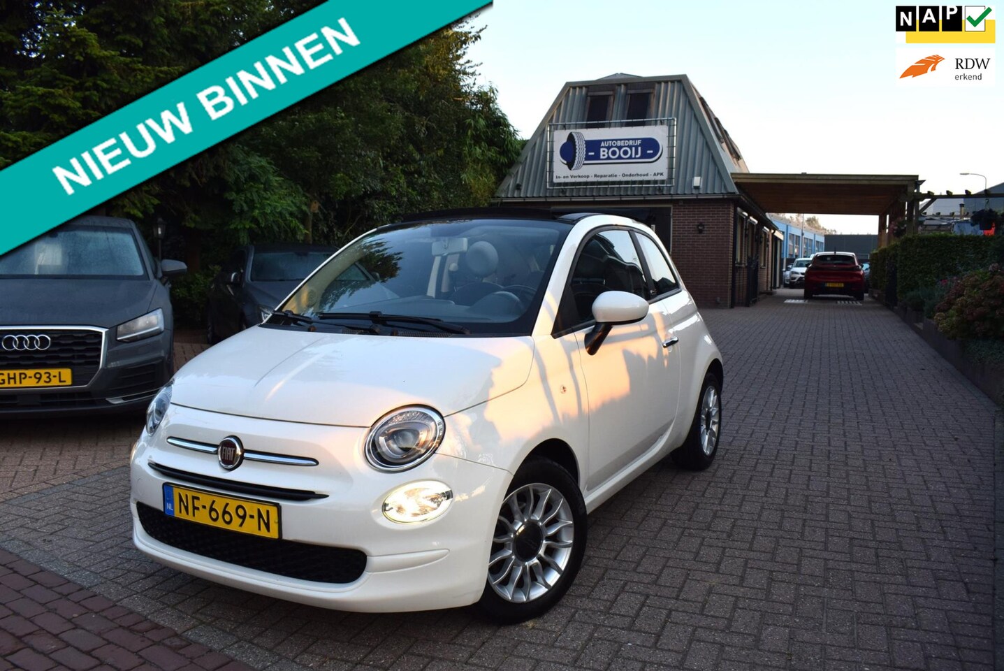 Fiat 500 C - 0.9 TwinAir Turbo Popstar/CABRIO/AUTOM CRUISE/NL-AUTO/LMW 15 INCH/USB/ELEKTR PAKKET - AutoWereld.nl