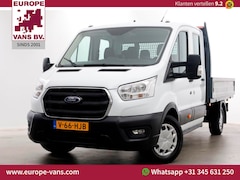 Ford Transit - 350 2.0 TDCI 130pk L3H1 D.C. Trend Open Laadbak Trekhaak 2800kg 11-2021