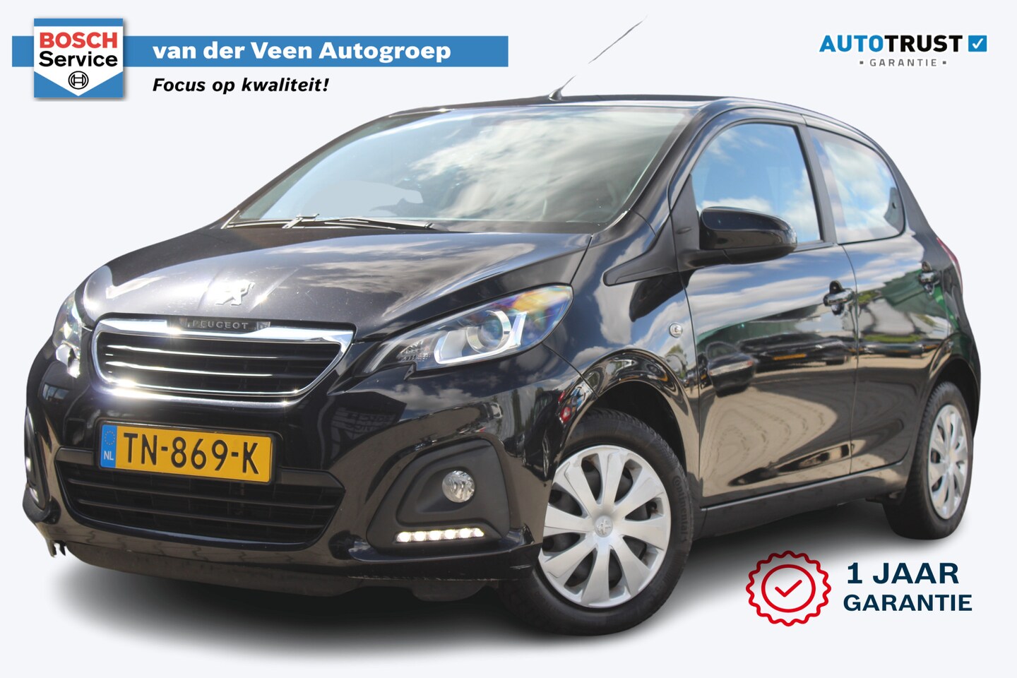 Peugeot 108 - 1.0 Active Incl. 12 maanden garantie. | 5 deurs | Airco | Elektr. ramen | Bluetooth radio - AutoWereld.nl