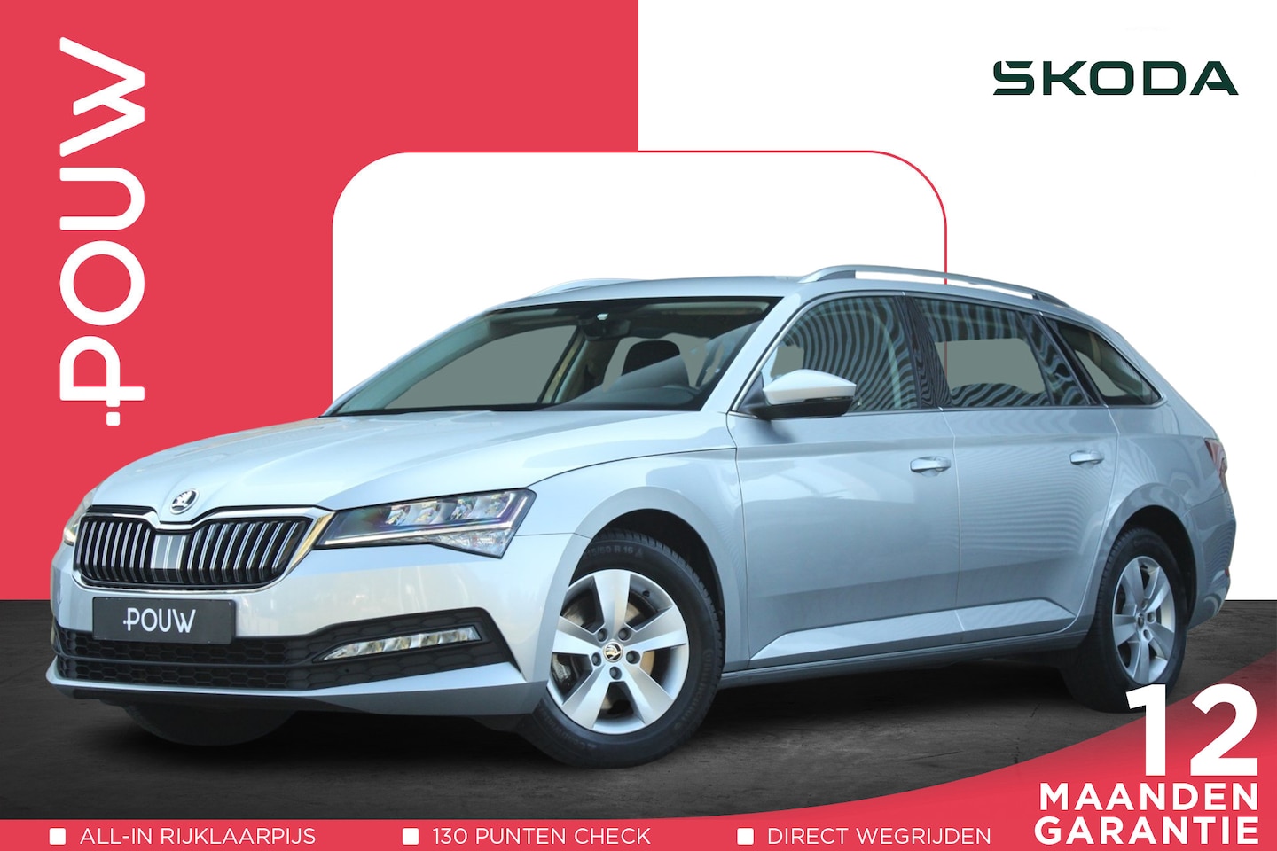 Skoda Superb Combi - 1.5 TSI ACT 150pk DSG Business Edition | Navigatie | Trekhaak | Apple Carplay/ Android Aut - AutoWereld.nl