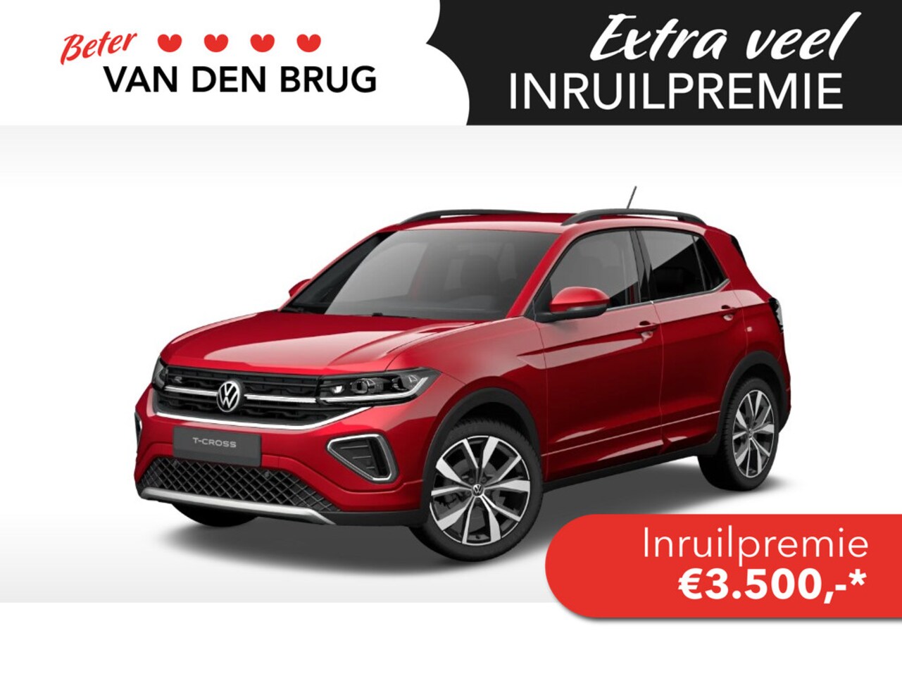 Volkswagen T-Cross - 1.0 TSI R-Line Edition | Navigatie | Trekhaak | Led matrix | Keyless | - AutoWereld.nl