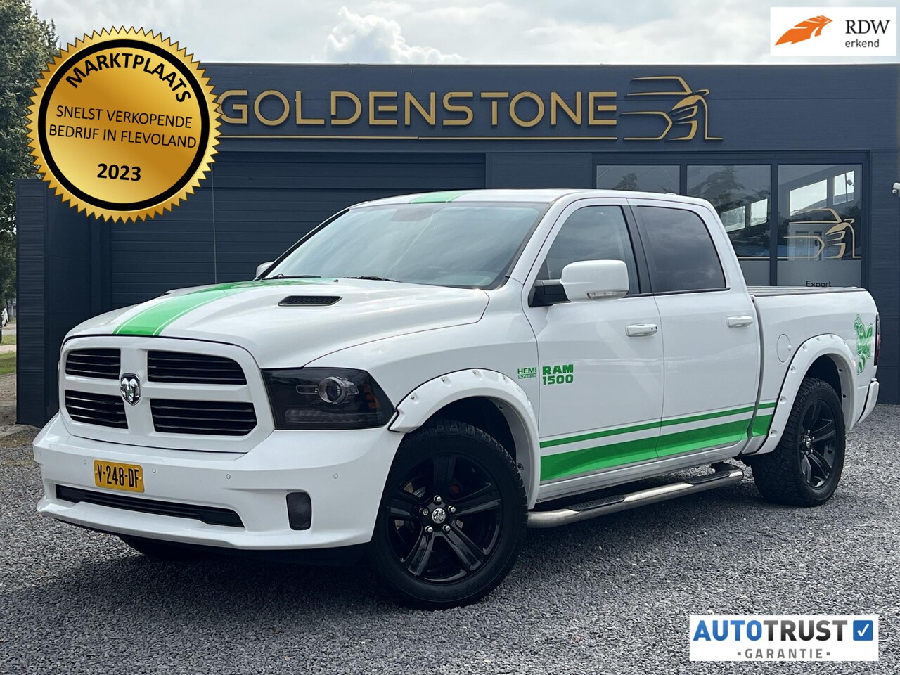 Dodge Ram 1500 - 5.7 V8 Quad Cab 6'4 LPG-G3,2e Eigenaar,Navi,Clima,Cruise,Alpine Sound,Trekhaak,Schuifdak,4 - AutoWereld.nl