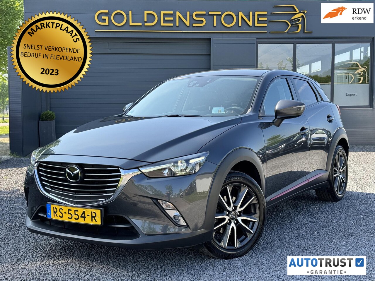 Mazda CX-3 - 2.0 SkyActiv-G 120 GT-M Automaat,Navi,Clima,Camera,Leder,PDC V+A,APK tot 12-2024 - AutoWereld.nl