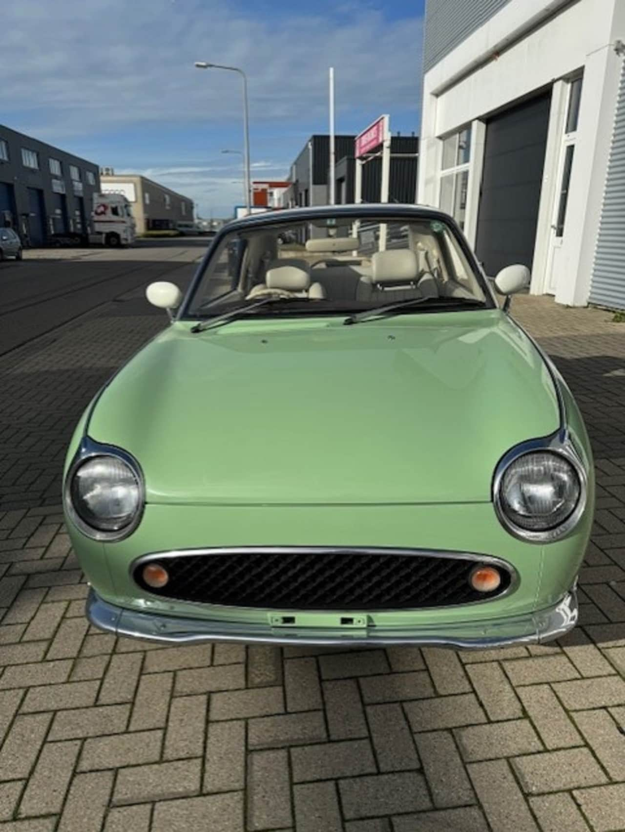 Nissan Figaro - 5022 Groen, automaat, airco, turbo - AutoWereld.nl