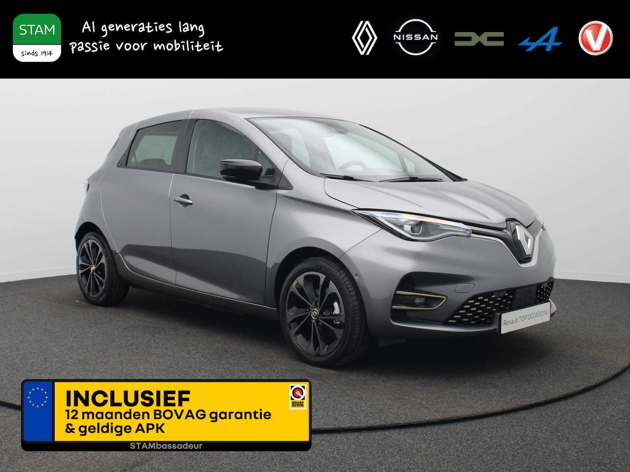 Renault Zoe - R135 Iconic 52 kWh KOOPBATTERIJ Bose | Camera | Climate | 9,3" Navi - AutoWereld.nl