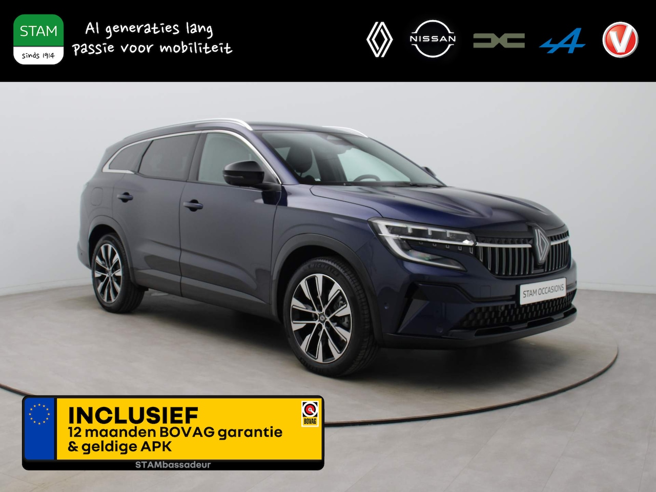 Renault Espace - E-Tech Hybrid 200pk techno 5-Pers. 360° camera | Climate | Navi | Parksens. v+a | Cruiseco - AutoWereld.nl