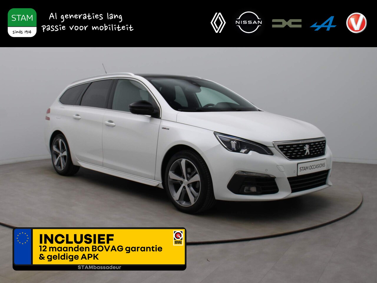 Peugeot 308 SW - 130pk PureTech GT-line Camera | Climate | Navi | Parksens. v+a | Panoramadak - AutoWereld.nl