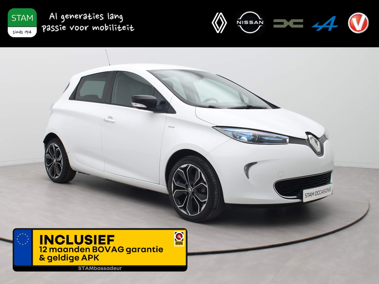 Renault Zoe - R110 Limited 41 kWh KOOPBATTERIJ Climate | Cruise | Navi | Parksens. | 17" Velgen - AutoWereld.nl