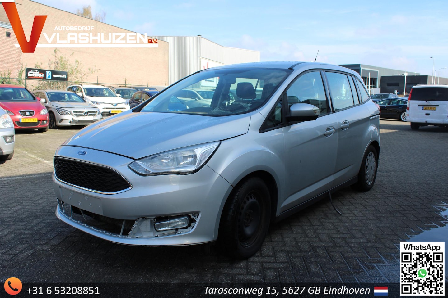 Ford Grand C-Max - 1.5 TDCi Trend - € 2.850,- NETTO! - MOTOR DEFECT! - Airco - Cruise - - AutoWereld.nl