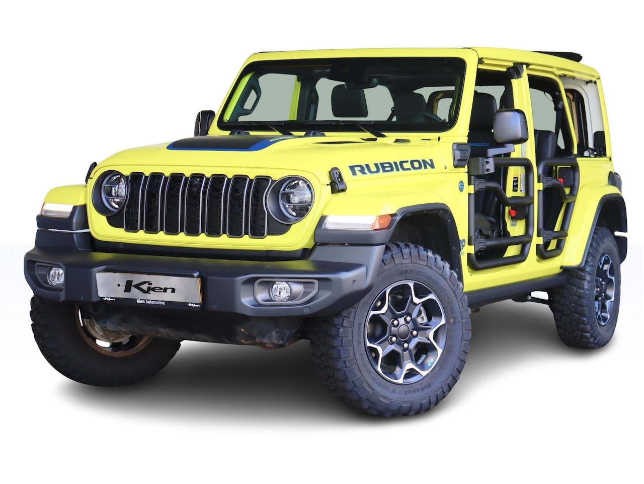 Jeep Wrangler Unlimited - 4xe 380 Rubicon | DeurKit | Sun roof | Gorilla Vooruit | voorstoelen verwarmd | - AutoWereld.nl