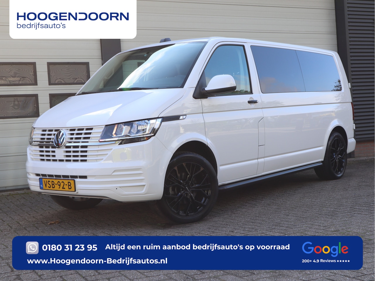 Volkswagen Transporter - 2.0 TDI DC 6 Pers. L2 Lang - Apple Play - Glaslook - PDC - AutoWereld.nl