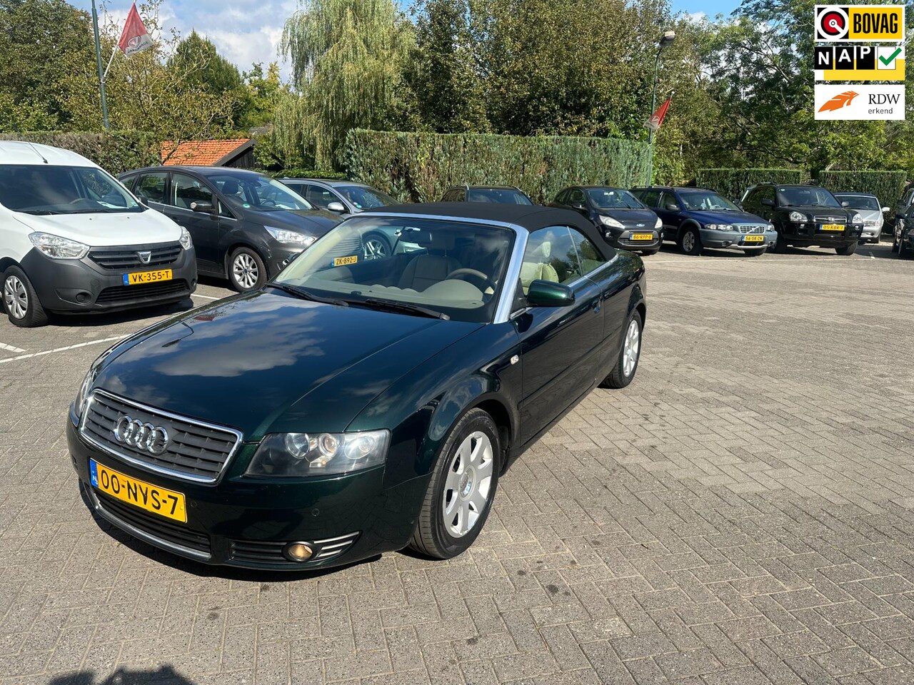 Audi A4 Cabriolet - 1.8 Turbo 1.8 Turbo , leer , airco - AutoWereld.nl