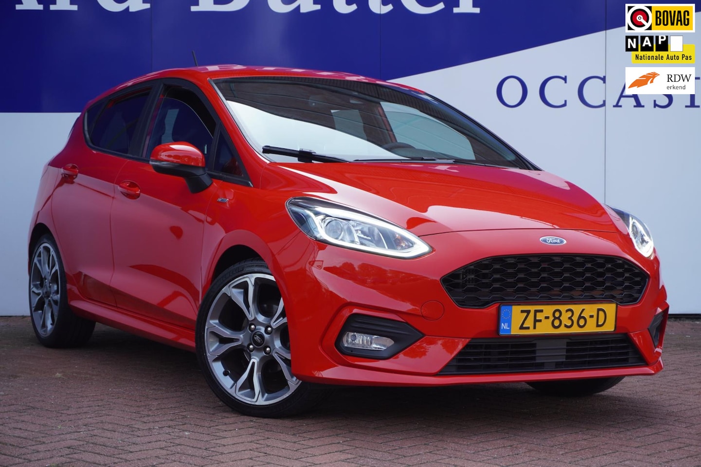 Ford Fiesta - 1.0 EcoBoost ST-Line / ECC / Stuur&Stoel-Verw+18"lmv / body-kit / Spoiler = SUPER !! - AutoWereld.nl