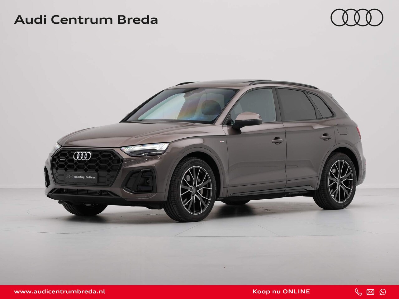 Audi Q5 - 50 TFSI e S edition Competition Luchtvering Trekhaak Panodak B&O ACC - AutoWereld.nl