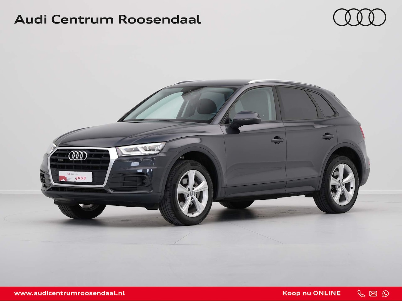 Audi Q5 - 2.0 TFSI 252pk quattro S-Tronic Sport S-Line Edition Navigatie Trekhaak Stoelverwarming Ba - AutoWereld.nl