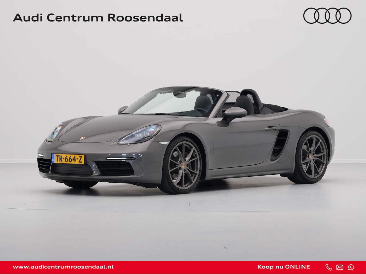 Porsche 718 Boxster - 2.0 Navigatie Leder Stoelverwarming Led 88 - AutoWereld.nl