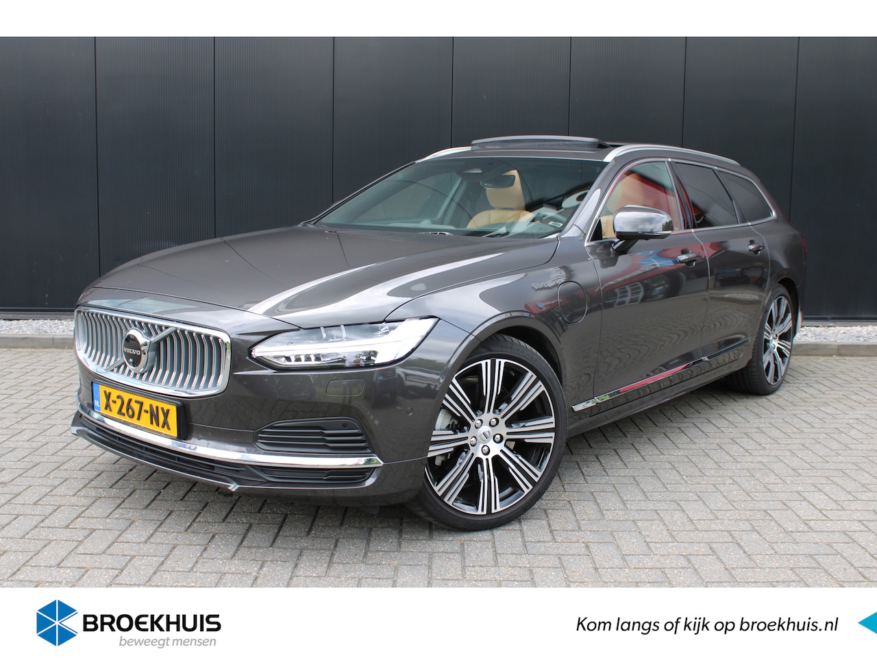 Volvo V90 - T8 Recharge Ultimate Bright | 20" | Luchtvering | B&W | Nappa leder | Stoelventilatie / ma - AutoWereld.nl