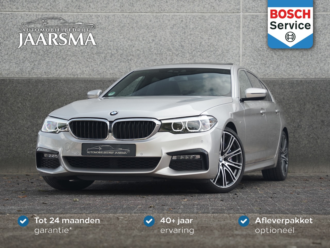 BMW 5-serie - 540i High Executive | BMW INDIVIDUAL Velgen & Lak | Achteruitrijcamera | Heads-up Display - AutoWereld.nl