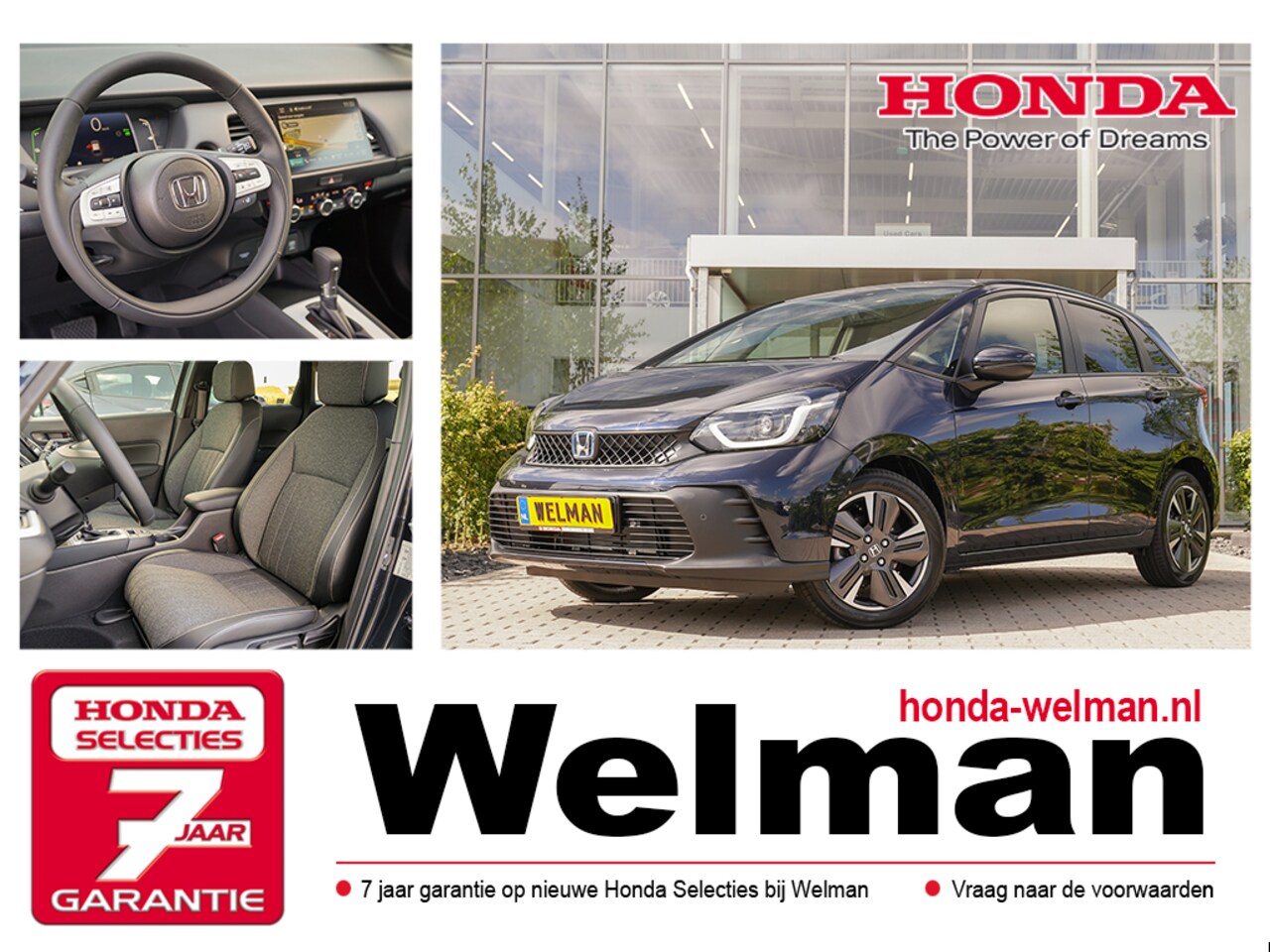 Honda Jazz - 1.5i e:HEV ADVANCE - NIEUW - HYBRID - AUTOMAAT - AutoWereld.nl