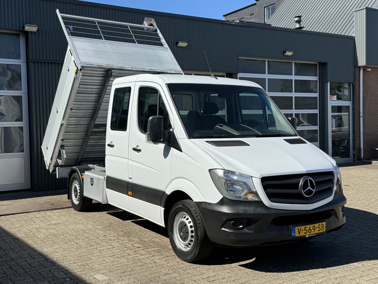 Mercedes-Benz Sprinter - 314 2.2 CDI 366 DC Airco Cruise controle Trekhaak 2000kg trekgewicht Navigatie Kipper Kiep - AutoWereld.nl