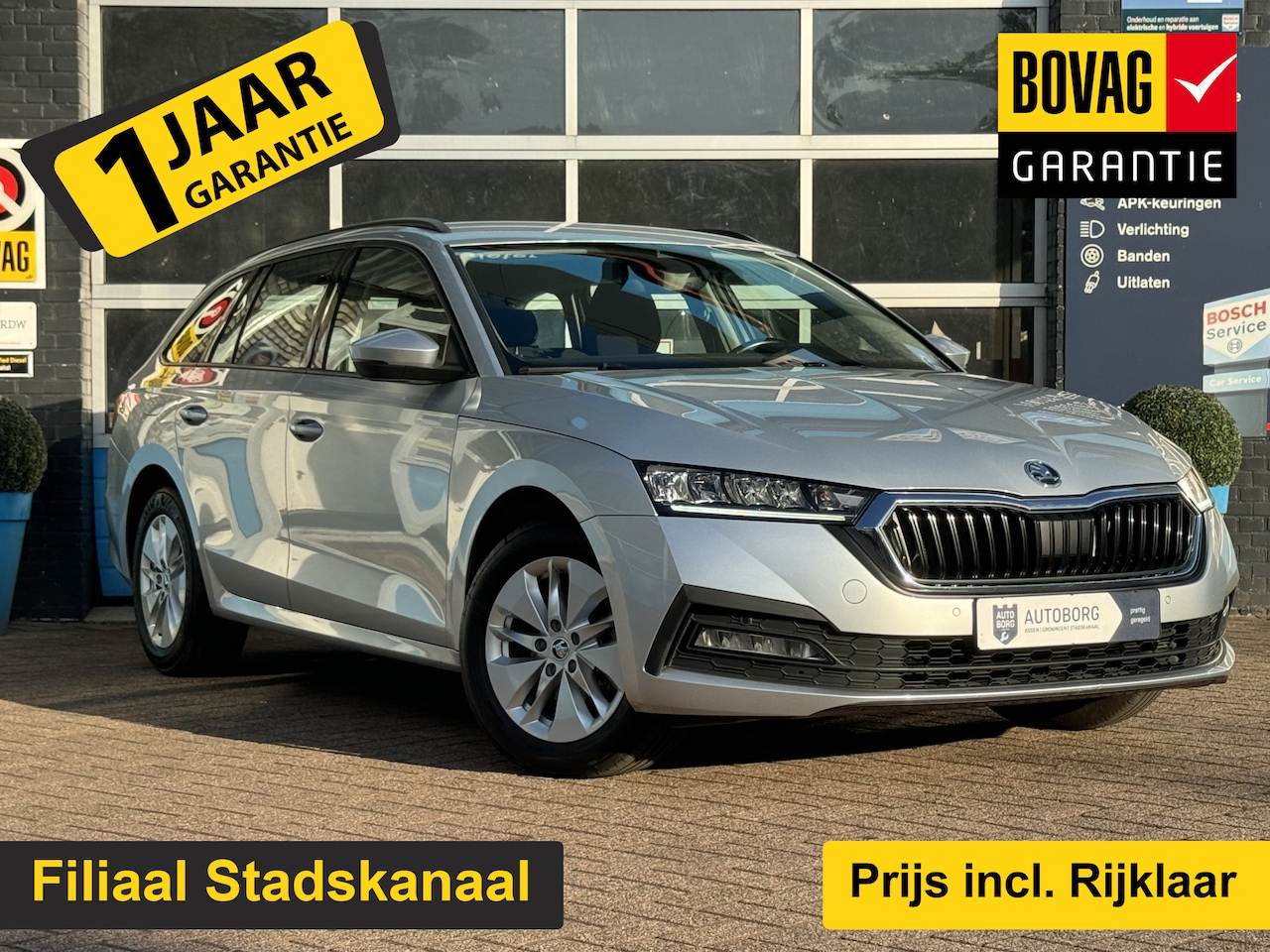 Skoda Octavia Combi - 1.0 e-TSI Business Edition | Navi | LED | Apple Carplay | Cruise Control | Airco | Rijklaa - AutoWereld.nl