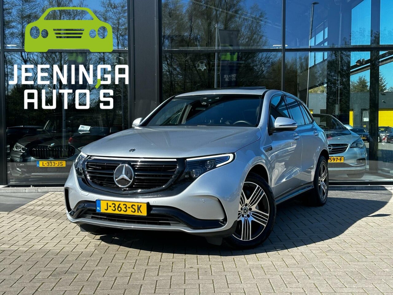 Mercedes-Benz EQC - 400 4MATIC Business Solution AMG 80 kWh | Dak | Zwarte hemel | Half leder | Zeer netjes - AutoWereld.nl