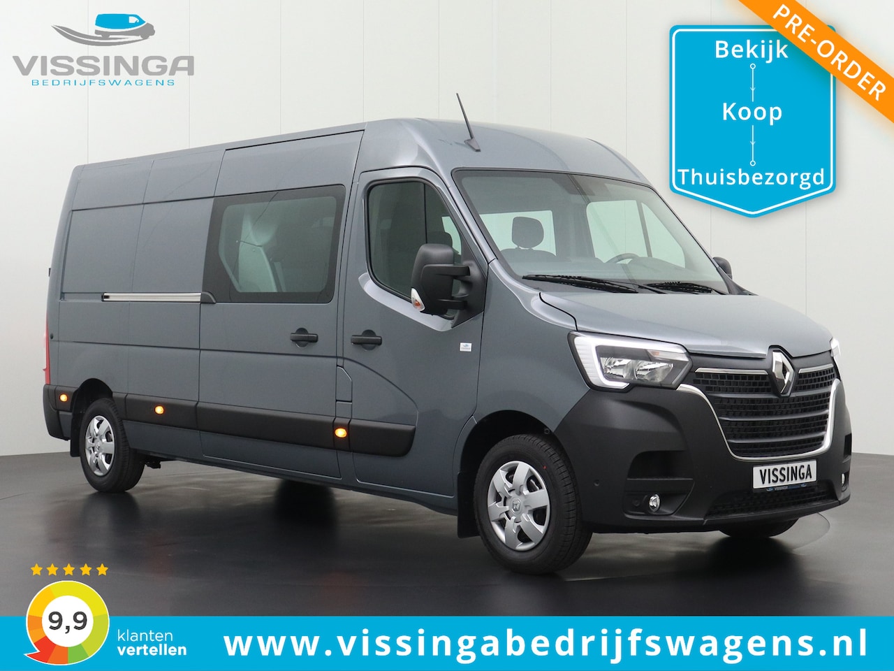 Renault Master - T35 2.0 dCi L3H2 170 pk Dubbel Cabine - AutoWereld.nl