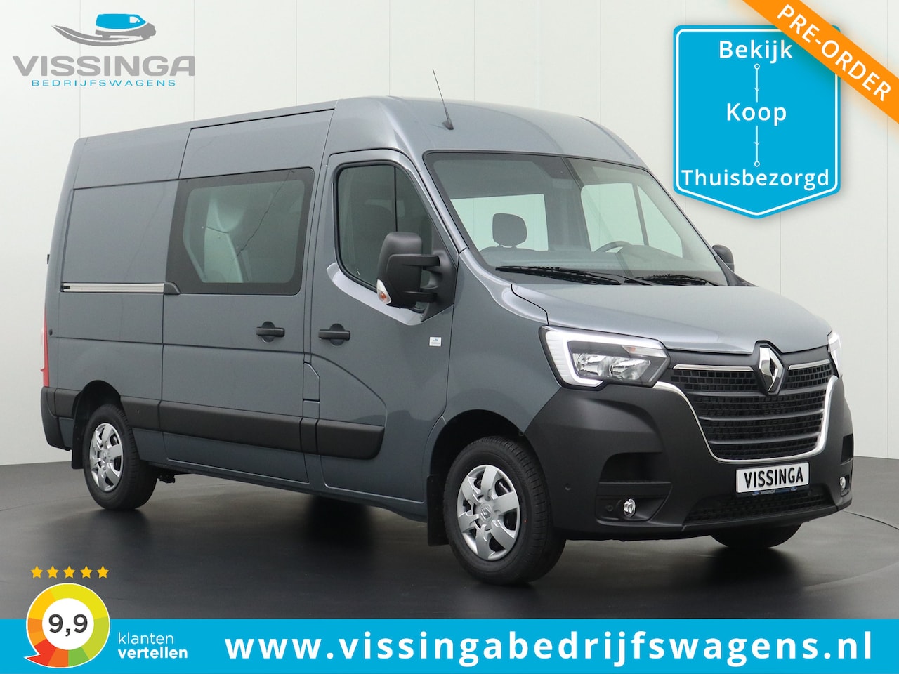 Renault Master - T35 2.0 dCi L2H2 170 pk Dubbele Cabine - AutoWereld.nl