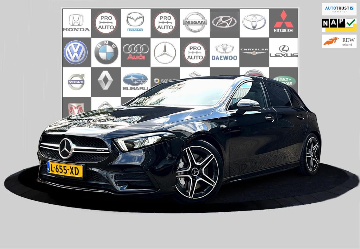 Mercedes-Benz A-klasse - AMG 35 4MATIC Advantage Panorama_Sfeer verlichting_Camera - AutoWereld.nl