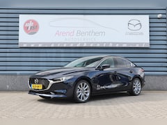 Mazda 3 - 3 2.0 e-SkyActiv-G M Hybrid 150 Exclusive-line - Demo - Zwart leer - 360 camera - 18" lmv