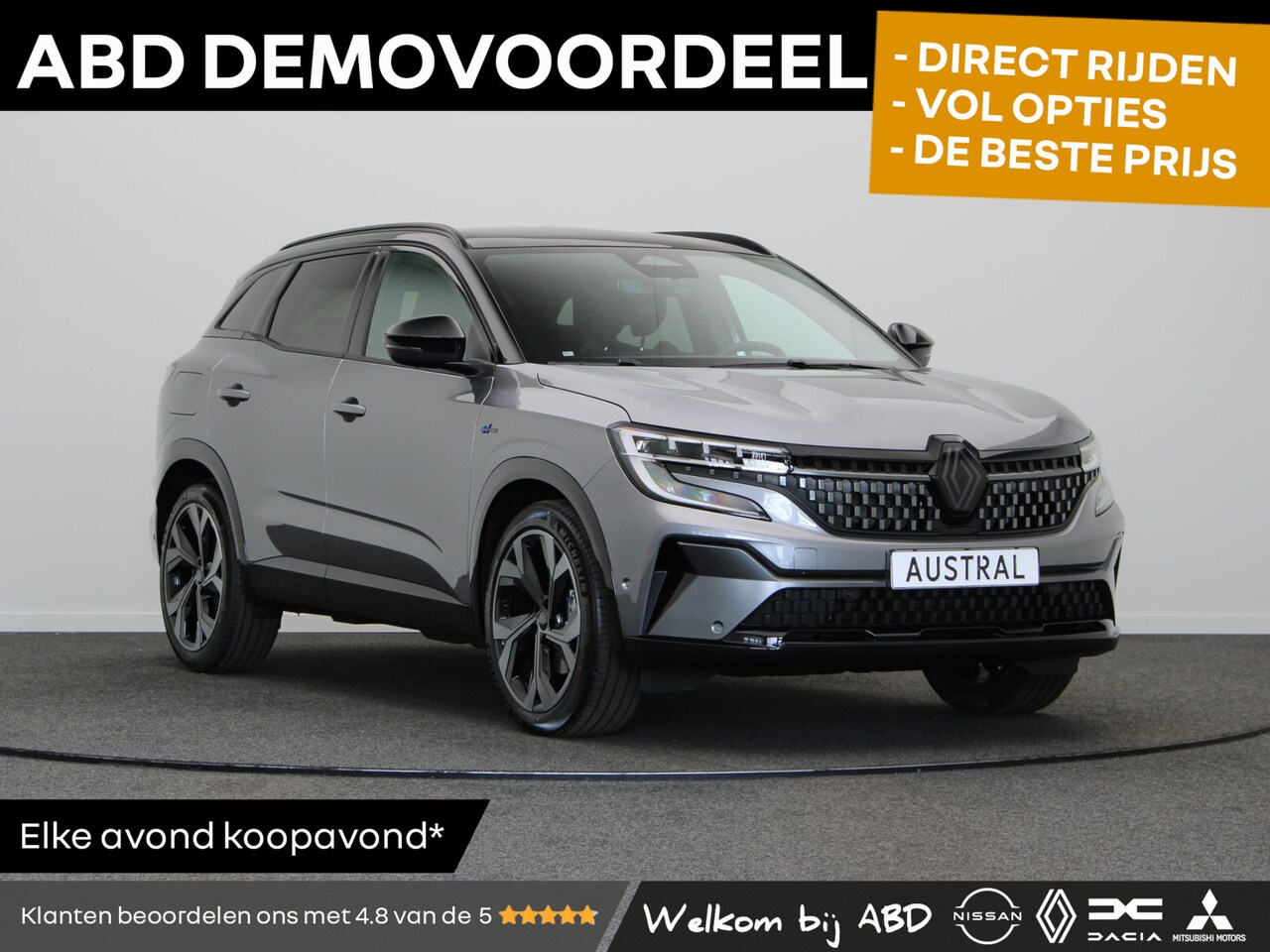 Renault Austral - E-Tech Hybrid 200pk Techno Esprit Alpine | Active drive assist |  Elektrisch bedienbare ac - AutoWereld.nl