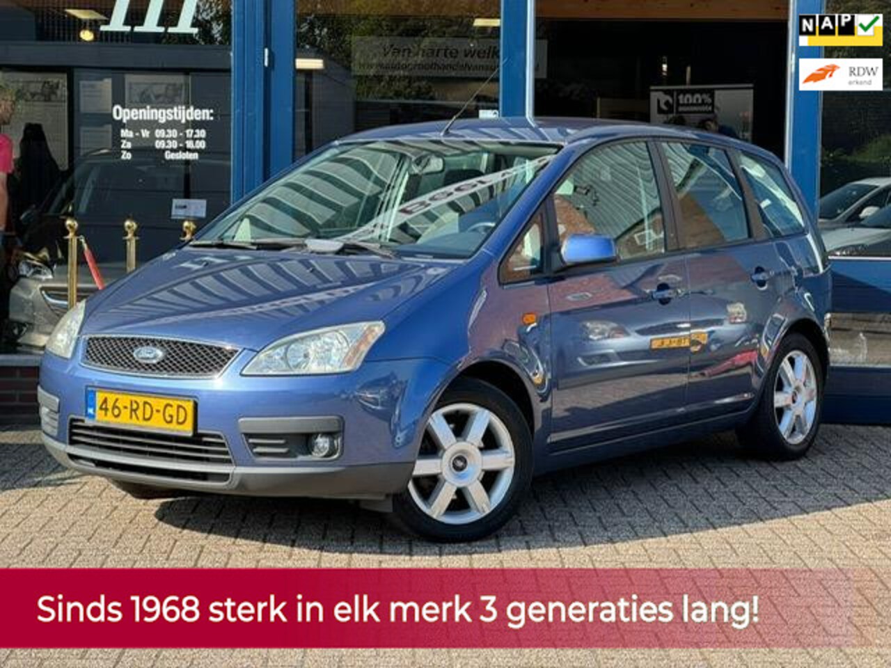 Ford Focus C-Max - 1.8-16V Futura 125PK! NL AUTO NAP! Airco l Trekhaak l Cruise l NIEUWE APK l TOPSTAAT! - AutoWereld.nl