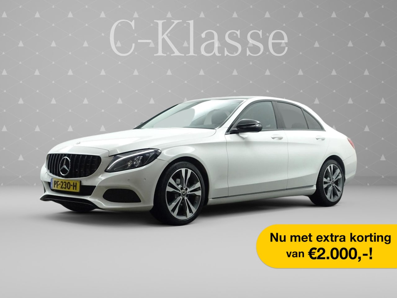 Mercedes-Benz C-klasse - 180 AMG Night Edition 9G Aut- Hleer I Burmester I Camera I LMV I Stoelverwarming - AutoWereld.nl