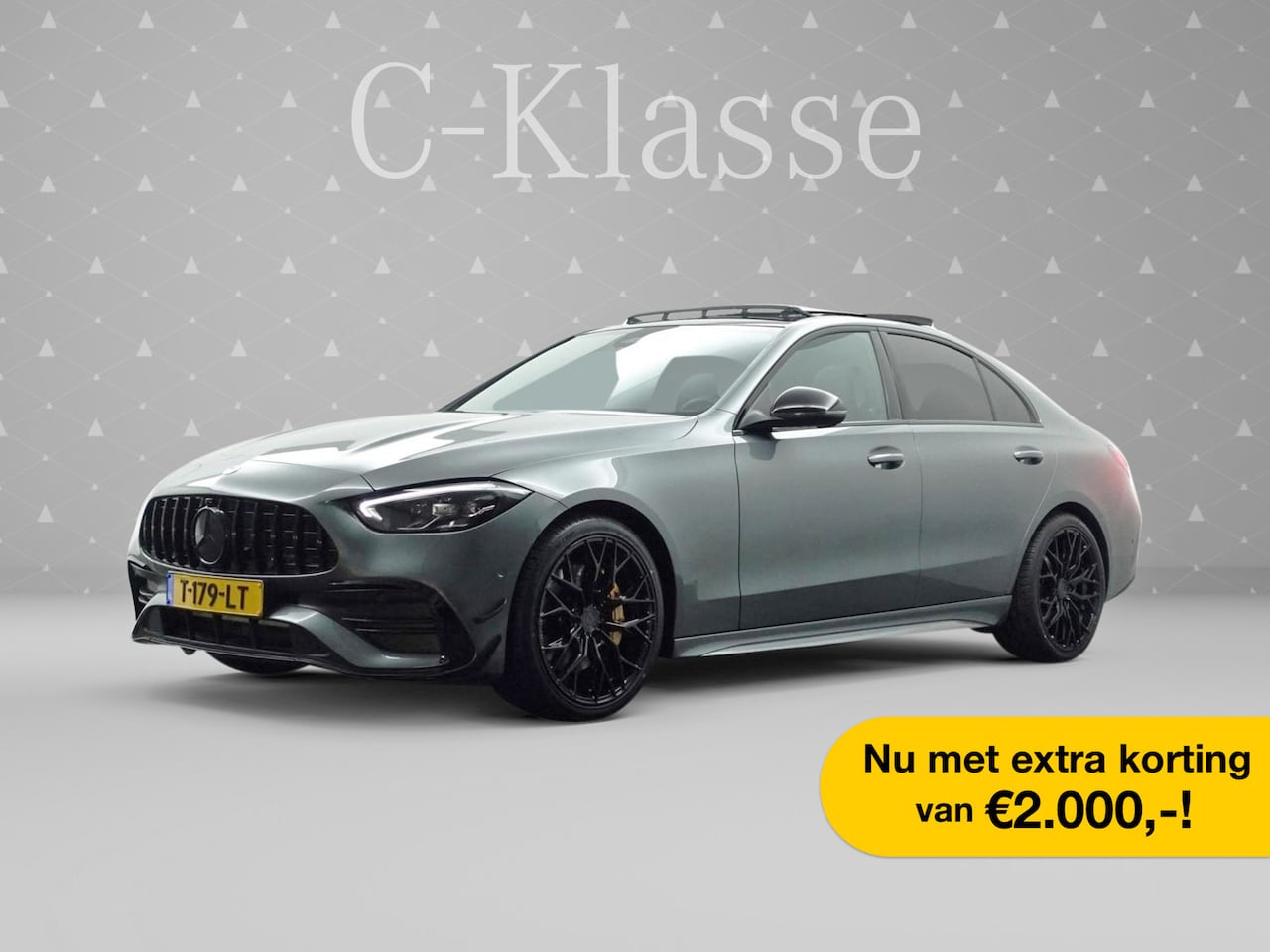 Mercedes-Benz C-klasse - 180 AMG Performance Aut- Panodak I Laser Led I Sfeerverlichting I Concavers I Aero Kit I S - AutoWereld.nl