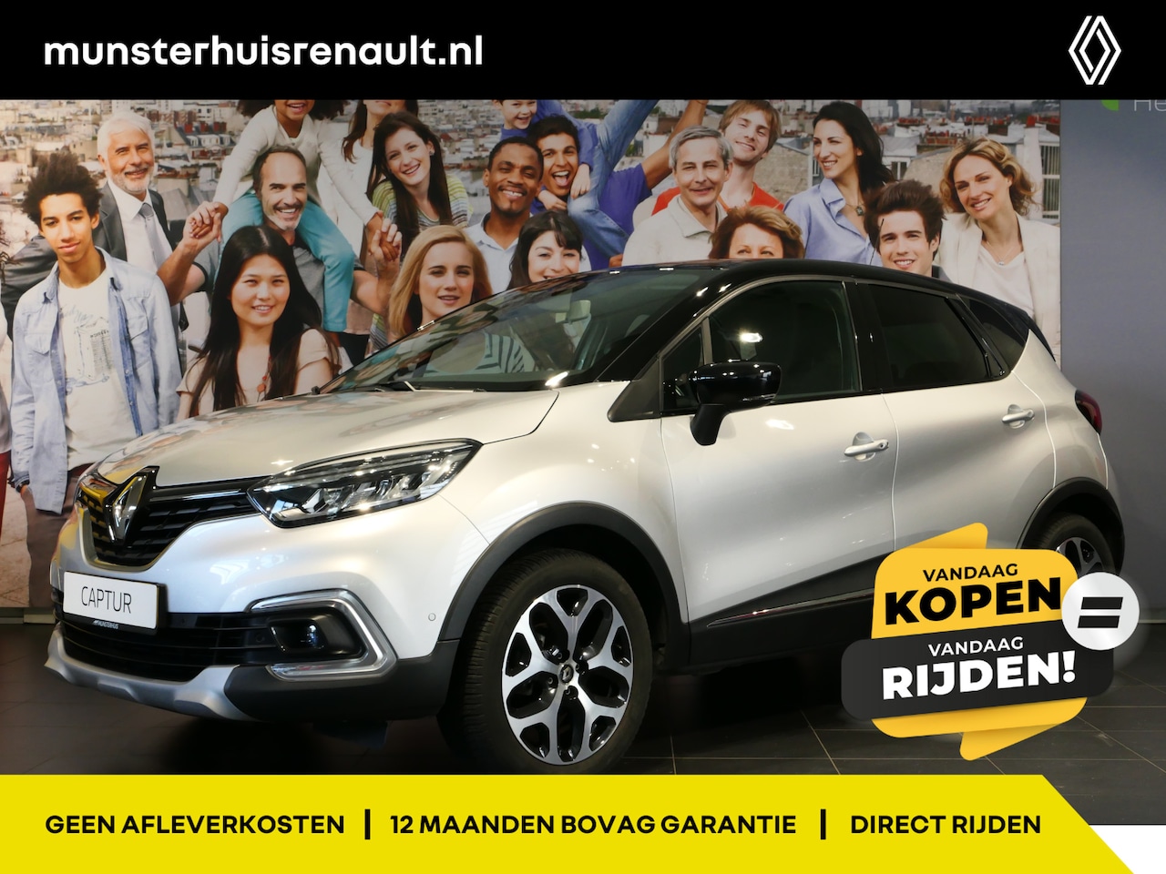 Renault Captur - 0.9 TCe Intens - Navigatie, Cruise, Sensoren Achter - AutoWereld.nl