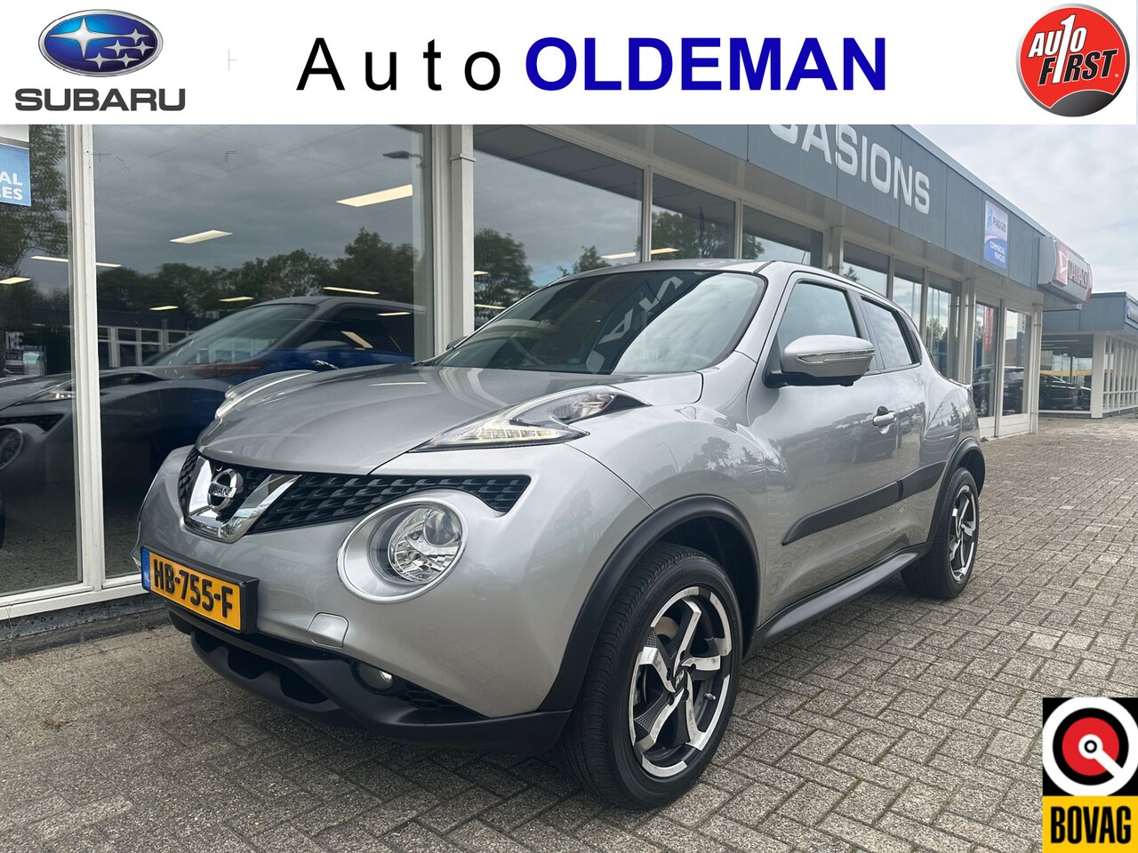 Nissan Juke - 1.6 Acenta Automaat Panorama 360 cam Trekhaak Navi - AutoWereld.nl